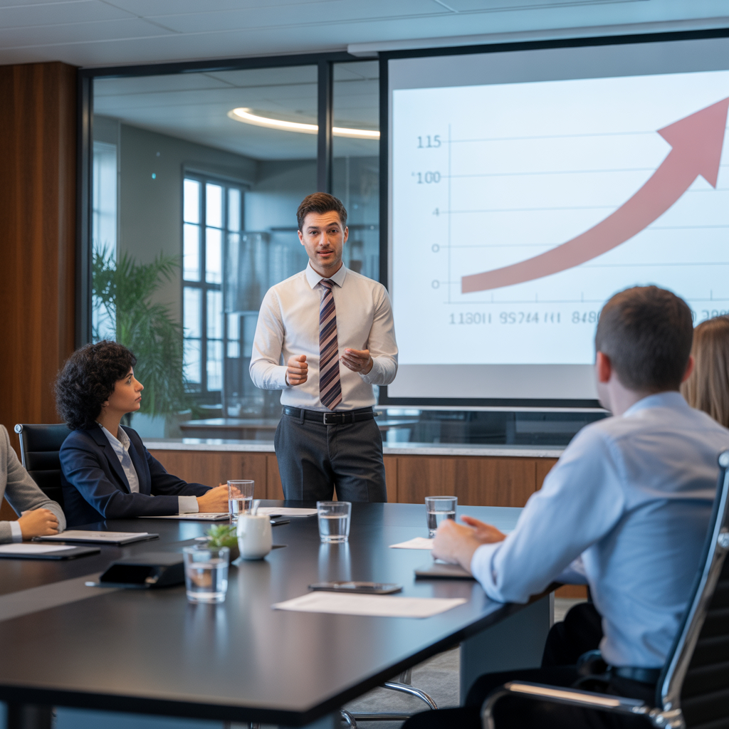 Freepik Confident Professional Speaking In Modern Corporat 6415